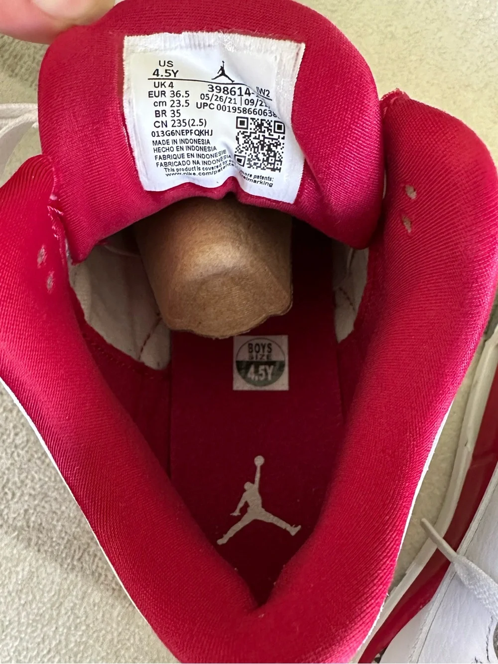 Jordan youth sneakers